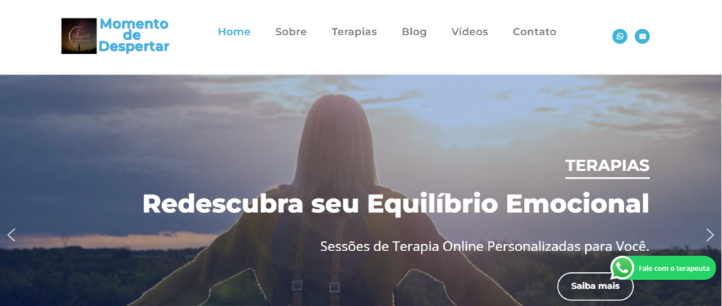 Criação de site Momento Despertar