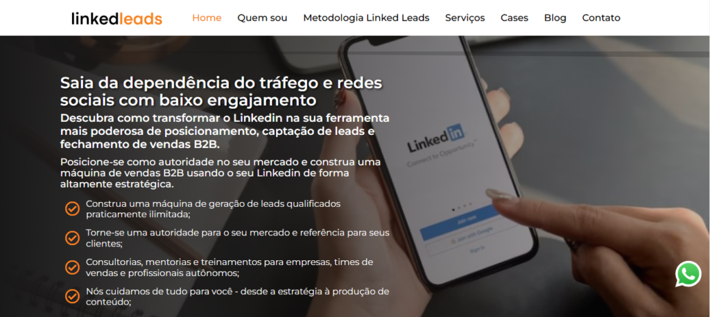 Criação de site Link Leads