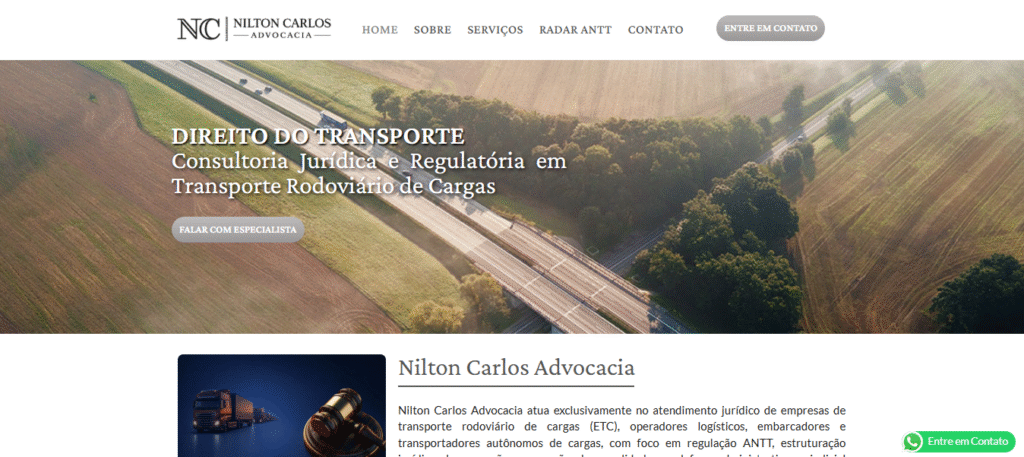 Criação de site Nilton Carlos