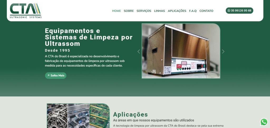Criação de site CTA do Brasil